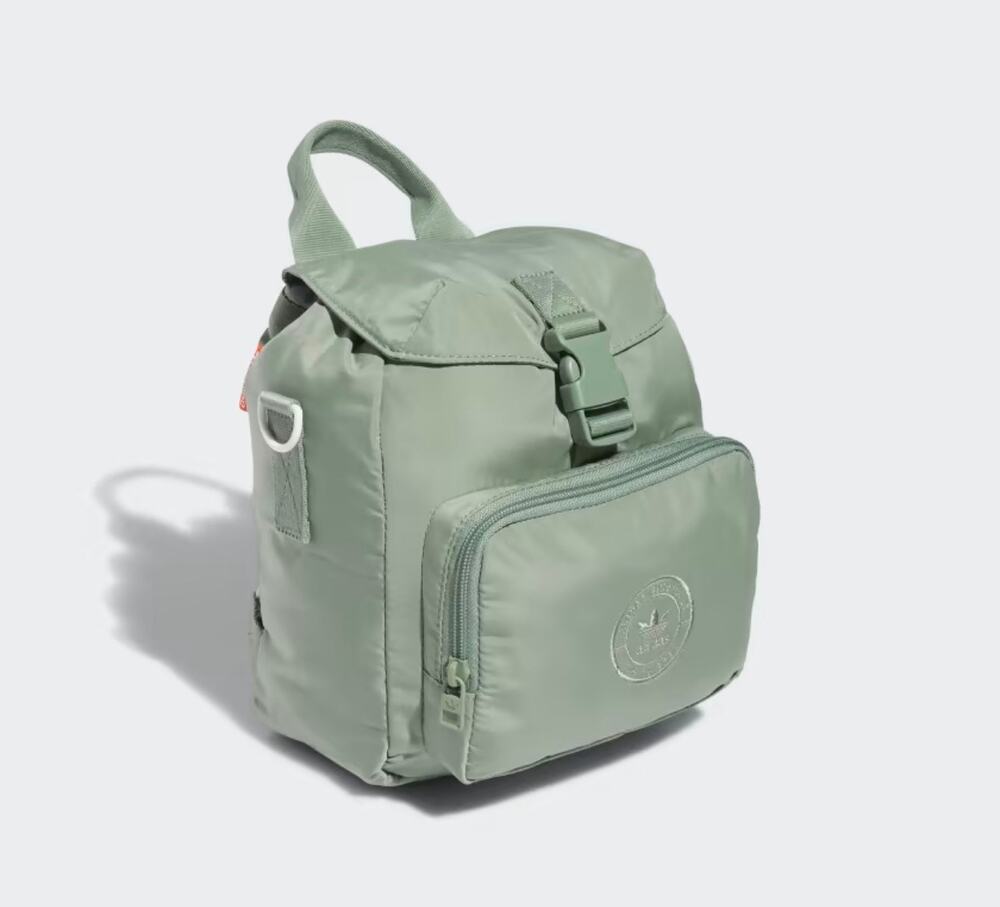 adidas Originals Micro 3 Mini Backpack – Sage / Mint Green Nylon Crossbody Bag